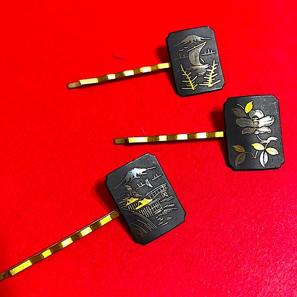 ?C1940s?AMITA Repurposed hair pins main image 9